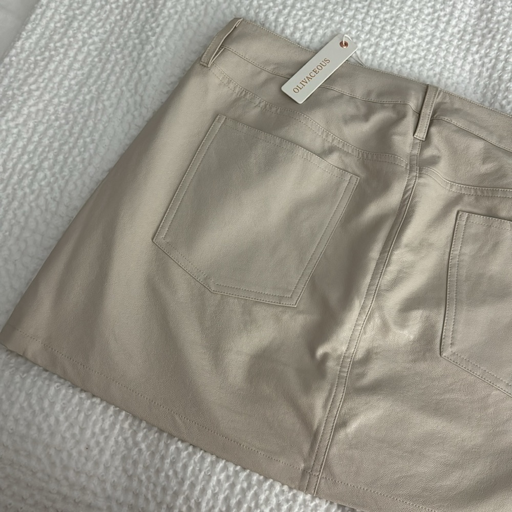 Faux Leather Skirt - Picture 5 of 8